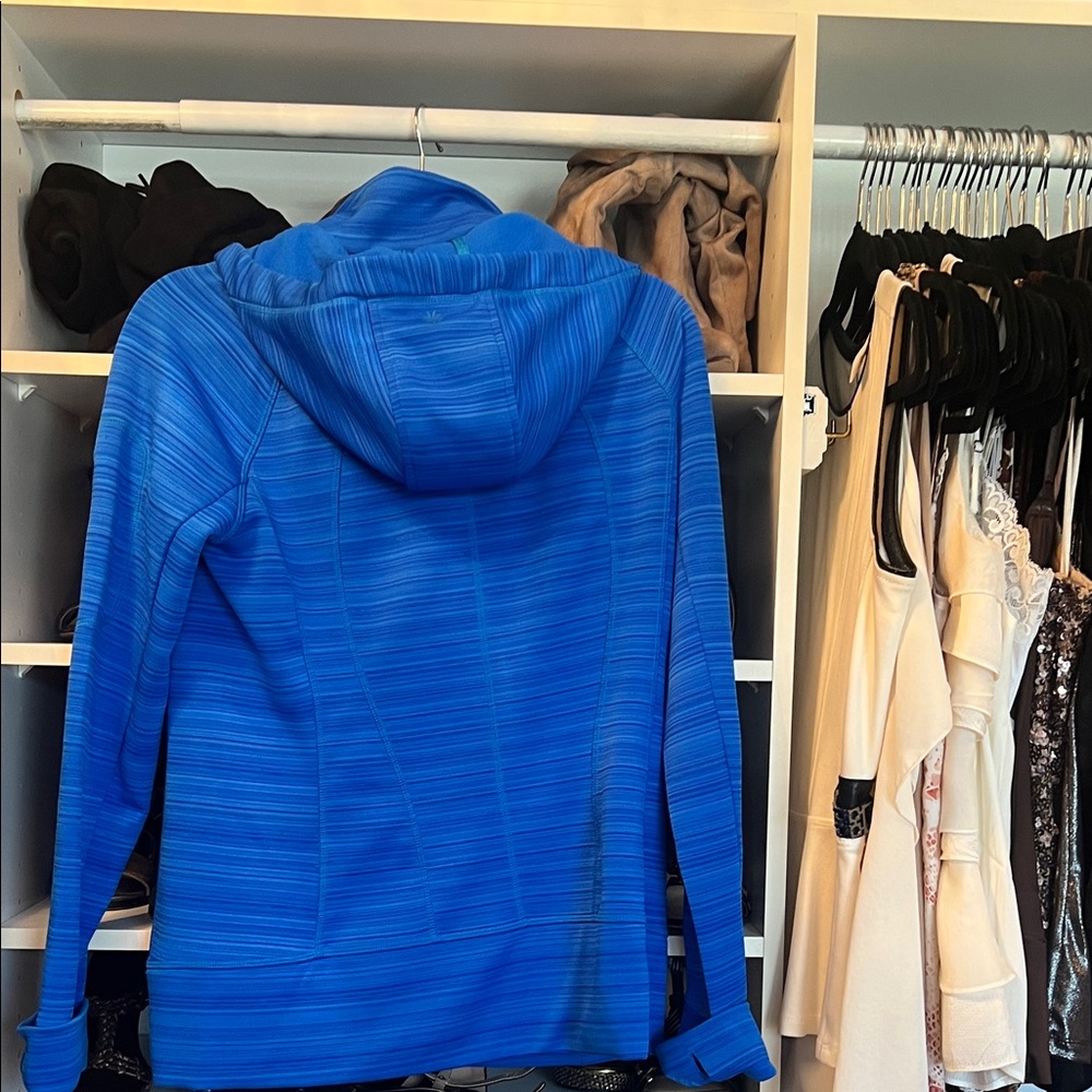 Athleta Blue Zip-Up Hoodie - Picture 4 of 6